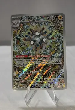 Pokemon TCG Magneton SVP 159 Surging Sparks ETB Promo Card NM - Image 1