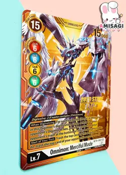Digimon Trading Card Omnimon: Merciful Mode BT9-083 SR PROMO Karte 2023 Store - Image 2