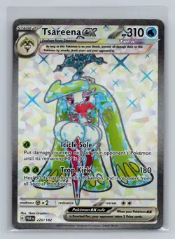 Tsareena ex 220/182 SV04: Paradox Rift Ultra Rare English Pokemon Card - Image 1