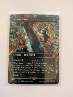 Buster Sword Borderless Foil (Pack To Sleeve) | MTG Final Fantasy - Image 2