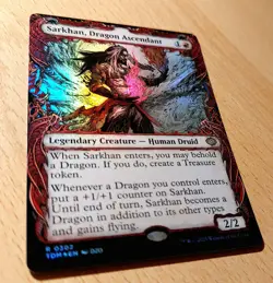 Mtg Magic: # FOIL # Sarkhan, aufstrebender Drache, Dragon Ascendant, Special Art - Image 1