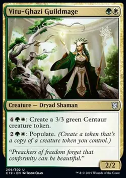 MRM ENGLISH 4X Vitu-Ghazi Guildmage - Ghildmage de Vitu-Ghazi MTG Magic C19 - Image 1