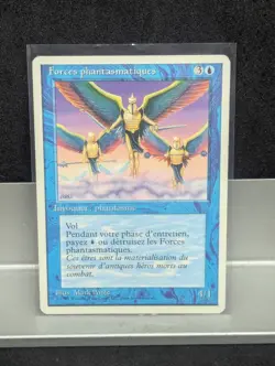Phantasmal Forces LP X1 MTG Core Set 4th Edition MTG FRENCH - Image 1