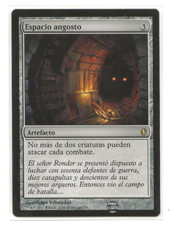 ESPACIO ANGOSTO Magic Commander 2013 Espanol MTG Crawlspace NM - Image 1