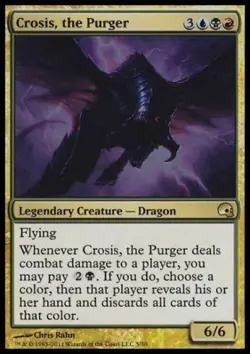 1x FOIL CROSIS, THE PURGER - Rare - Graveborn - MTG - NM - Magic the Gathering - Image 1