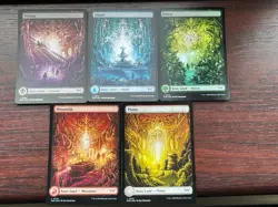 5x FOIL FULL ART LANDS - Full set - DUSKMOURN - MTG - Magic the Gathering - Image 1