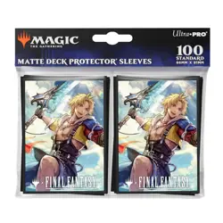 Magic MTG Final Fantasy 100 Sleeves Pack Ultra-PRO Tidus Guardian Commander D - Image 1