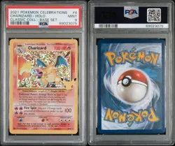 2021 Pokemon Celebrations Classic Collection Charizard 4/102 PSA 9 MINT - Image 3
