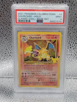 Charizard Celebrations 4/102 PSA 9 2021 Pokemon Celebrations Classic Collection - Image 1