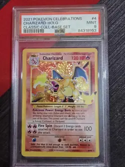 2021 Pokemon Charizard-Holo #4/102 PSA 9 Celebrations Classic Collection - Image 1