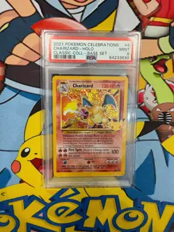 2021 Pokemon Classic Collection Celebrations 4/102 Charizard Holo PSA 9 - Image 1
