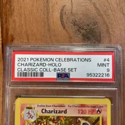PSA 9 2021 POKEMON CELEBRATIONS CHARIZARD #4/102 CLASSIC COLLECTION HOLO - Image 3