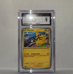 2024 Pokemon TCG Pikachu Black Star Promos - 190 World Championships CGC 9 MINT - Image 2