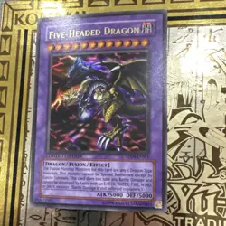 Konami Yu-Gi-Oh! Five-Headed Dragon SD09-ENSS1 Dinosaur's Rage Ultra Rare Fusion - Image 1