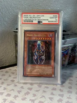 💎 PSA 10 Dark Necrofear - LON-065 - Ultra Rare - Unlimited - 2003 Yu-Gi-Oh! - Image 1
