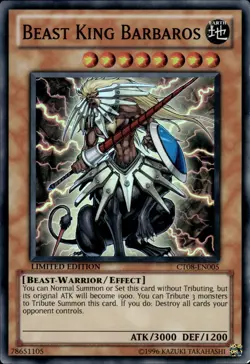 Beast King Barbaros - Super Rare Limited Edition CT08-EN005 - LP - YuGiOh - Image 1