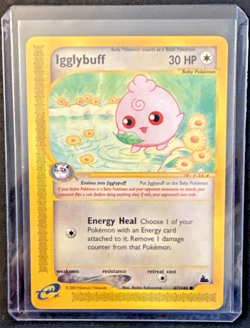 2003 Pokemon Card - Igglybuff Skyridge 67/144 Non Holo Vintage - LP+ - Image 3