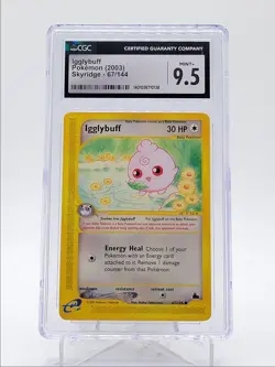IGGLYBUFF 2003 POKEMON E-CARD SKYRIDGE COMMON 67/144 CGC 9.5 Q5971 - Image 1