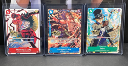 One Piece Monkey D. Luffy Ace Sabo 3rd Anniversary Set Stamped Promo - Image 1