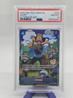 One Piece Usopp EB02-022 Alternate Art Psa 10 Extra Booster 25th Collection EB02 - Image 1