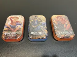 *NEW**SEALED* Bandai One Piece Tin Vol.2 OP TS-02 OP-13 (Set of 3) - Image 1