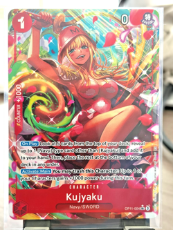Kujyaku Alt Art OP11-004 SR A Fist of Divine Speed English One Piece TCG NM - Image 1