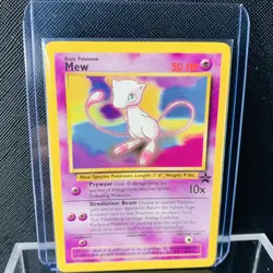 Mew 8 Promo Black Star Pokemon Card League 2000 WOTC Vintage 2x - Image 4