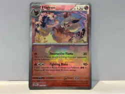 Pokemon TCG Flareon 013/131 Masterball Prismatic Evolutions Reverse Holo Card - Image 1