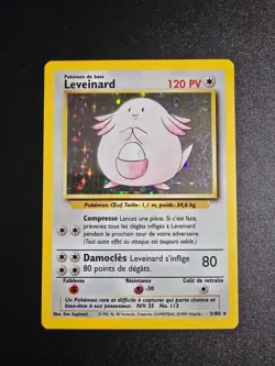 Carte Pokemon Leveinard 3/102 Holo Unlimited Ed 2 Set De Base Wizards FR - Image 2