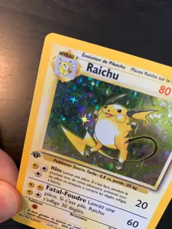 Carte Pokemon : Raichu 14/102 Set de Base Edition 1 Wizards Francais - Image 2