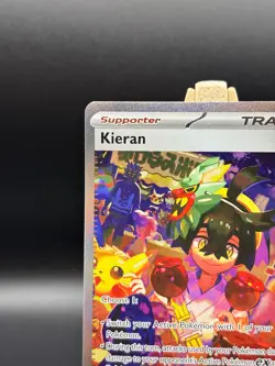 Pokemon TCG Twilight Masquerade Kieran Special Illustration Rare 218/167 NM - Image 3