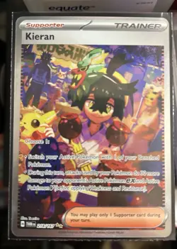 Pokemon TCG Twilight Masquerade Kieran Special Illustration Rare 218/167 NM - Image 2
