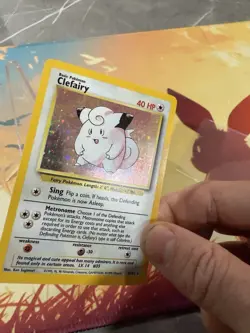 Pokemon TCG Cards Clefairy 5/102 Base Set Holo Rare - Image 4