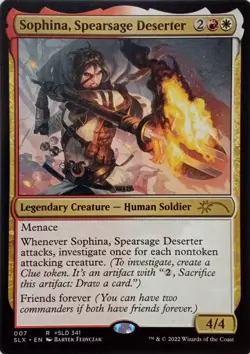 007 SOPHINA, SPEARSAGE DESERTER RARE SECRET LAIR: UNIVERSES WITHIN MTG CARD - Image 1