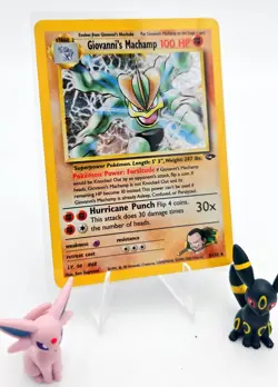 Pokemon TCG Holo Rare Card Giovanni's Machamp 6/132 Gym Challenge Vintage Wotc - Image 1