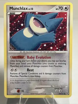 LP Munchlax 69/111 Regular/Non-Holo Rising Rivals AUTHENTIC Pokemon Card - Image 1