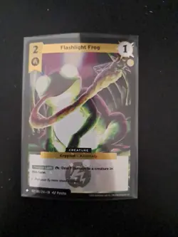 MetaZoo Flashlight Frog Reverse Holo Card MZ1 166/212 Base Set 2025 - Image 1