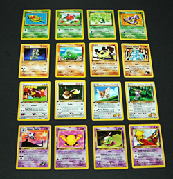 Pokemon First Edition 16 Card Lot Mixed Bundle Non-Holo CCG LP Vintage Collect - Image 1