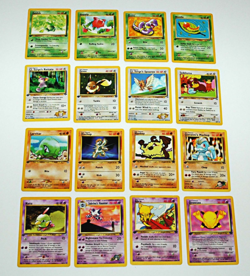 Pokemon First Edition 16 Card Lot Mixed Bundle Non-Holo CCG LP Vintage Collect - Image 5