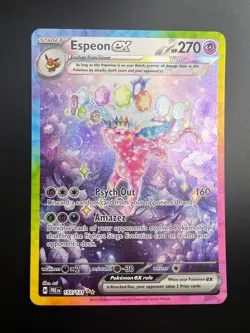 Espeon ex - 155/131 - Pokemon Prismatic Evolutions Special Illustration Rare NM - Image 1
