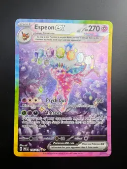 Espeon ex - 155/131 - Pokemon Prismatic Evolutions Special Illustration Rare NM - Image 1