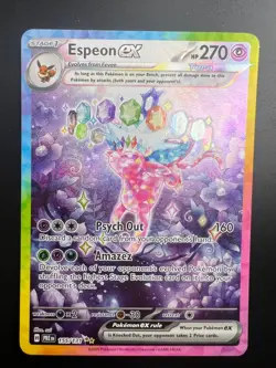 Espeon ex - 155/131 - Pokemon Prismatic Evolutions Special Illustration Rare NM - Image 1