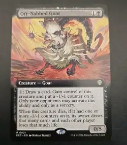 Oft-Nabbed Goat (Extended Art) Commander: Lorwyn Eclipsed MTG Regular Near Mint - Image 1