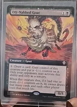 Oft-Nabbed Goat (Extended Art) Commander: Lorwyn Eclipsed MTG Regular Near Mint - Image 3