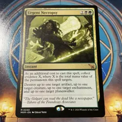 Urgent Necropsy NM-Mint, English Murders at Karlov Manor MTG Magic M/NM - Image 1