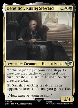 1x Denethor, Ruling Steward - Foil NM Eng MTG - LOTR: Tales of Middle Earth - Image 1