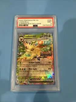 Leafeon EX 6/131 Pokemon PSA 9 Stamped Prismatic Surprise Box Exclusive - Image 1