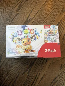 Pokemon Prismatic Evolutions Costco 2 Pack ETB with Booster Bundle - Image 1