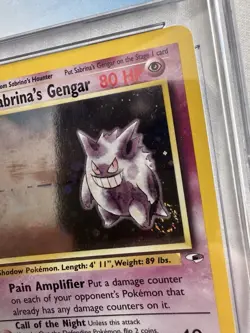Pokemon Sabrina's Gengar Gym Heroes 14/132 Unlimited Holo CGC 8 English WOTC - Image 2
