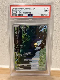2023 POKEMON MEW EN-151 ILLUSTRATION RARE #175 PSYDUCK PSA 9 - Image 1